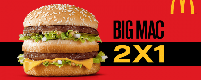 Compre 1 McOferta do Big Mac e ganhe outra!